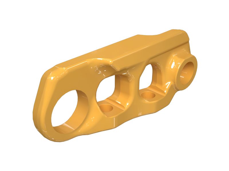 Звено гусеницы в ходовой части, смазанное консистентной смазкой