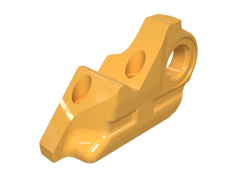 Звено гусеничной ленты с концевым штифтом, правое