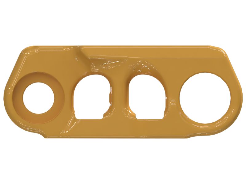 Звено гусеницы в ходовой части, смазанное консистентной смазкой