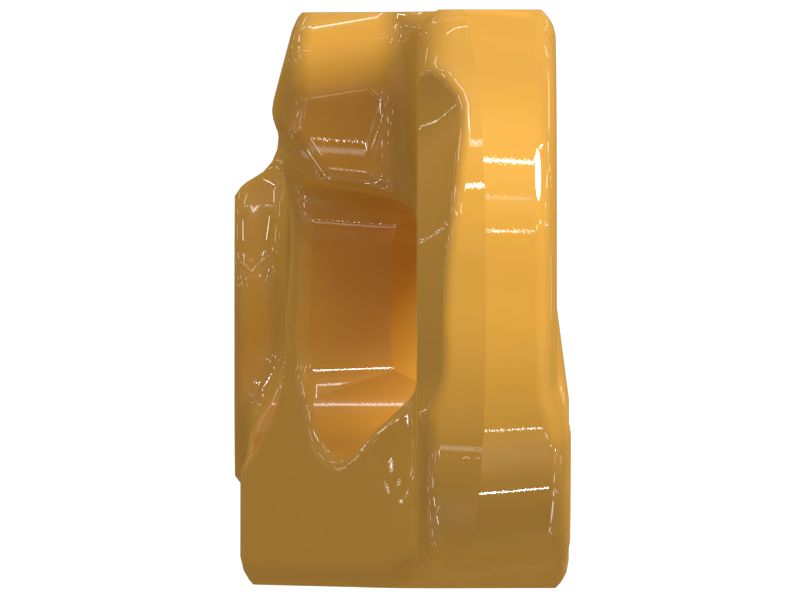 Звено смазываемой гусеницы с принудительным креплением пальцев