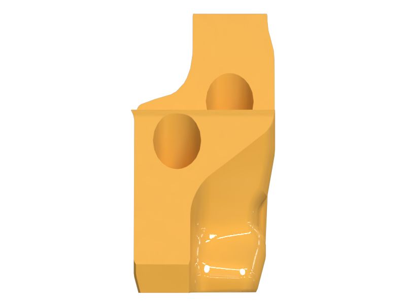 Звено гусеничной ленты с концевым штифтом, правое