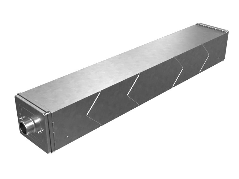 464-9039: Квадратная сердцевина радиатора с волнистыми ребрами