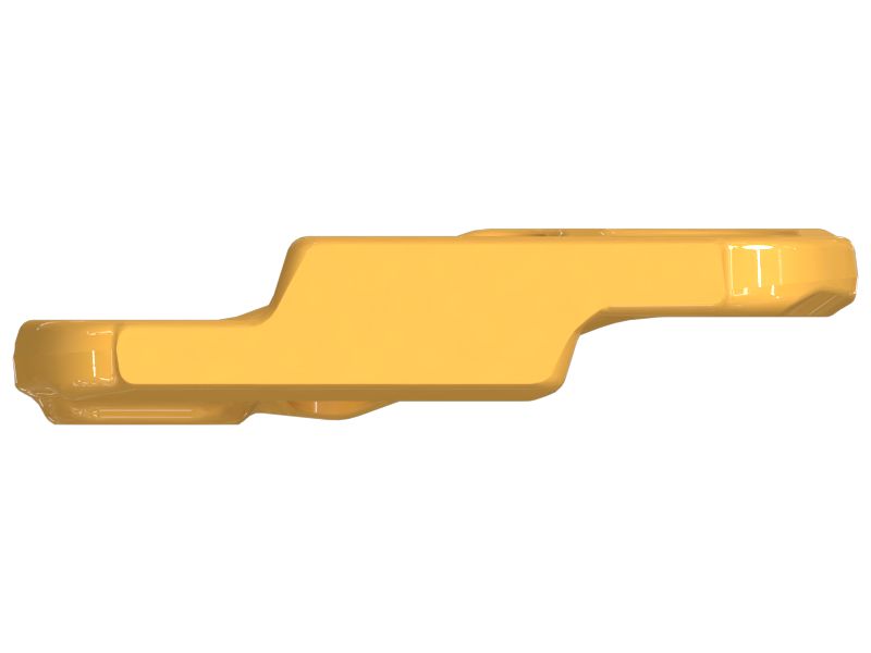 Звено смазываемой гусеницы с принудительным креплением пальцев