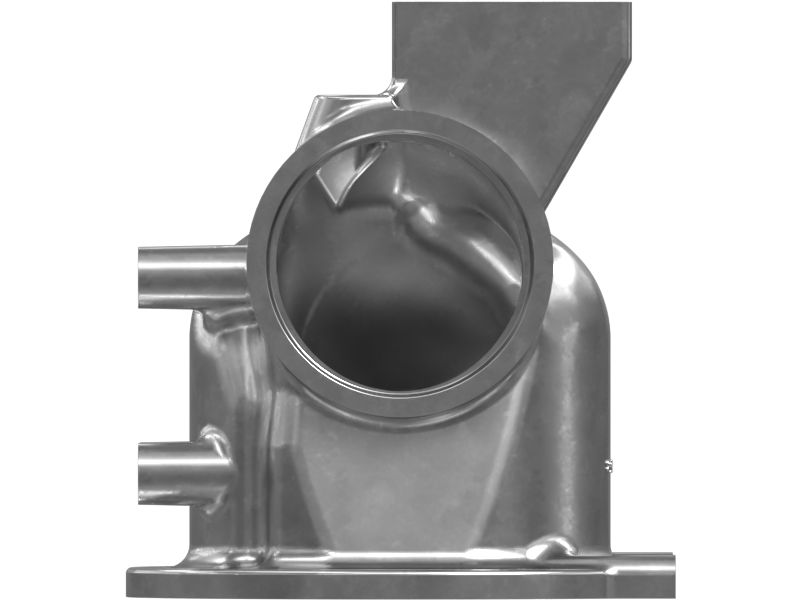 Выпускной коленчатый патрубок