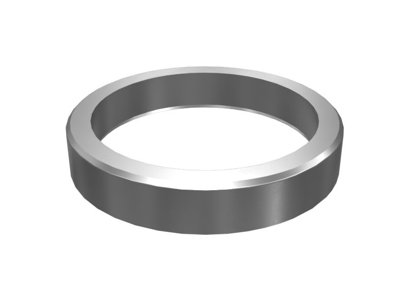 Вставка седла выпускного клапана, отлитая из стального сплава толщиной 80 мм