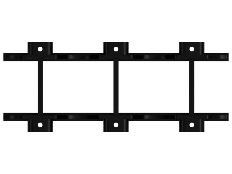 ОГРАЖДЕНИЕ ГУСЕНИЧНОЙ ЛЕНТЫ В СБОРЕ