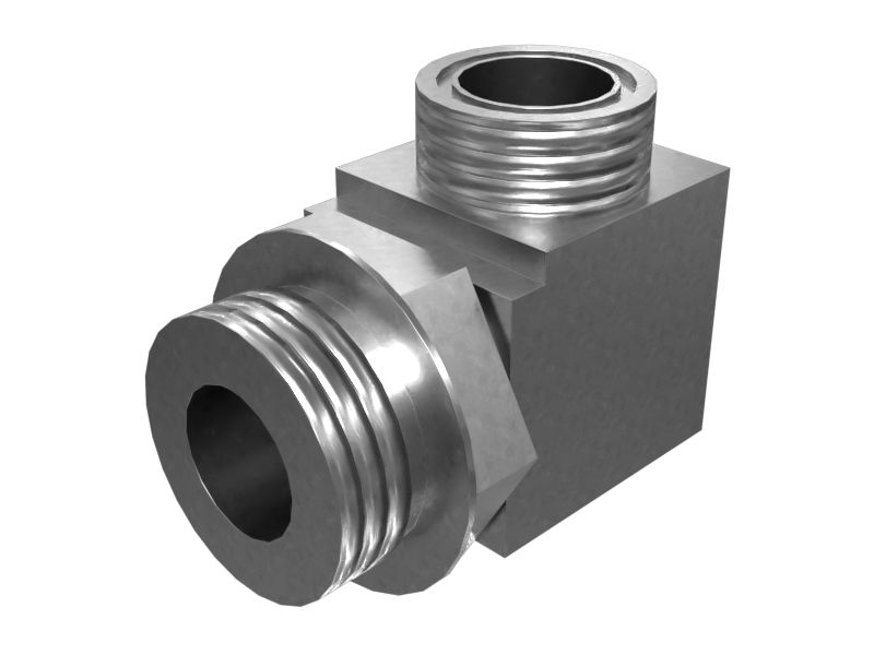 3E-7433: Коленчатый патрубок 90° со STOR на ORFS