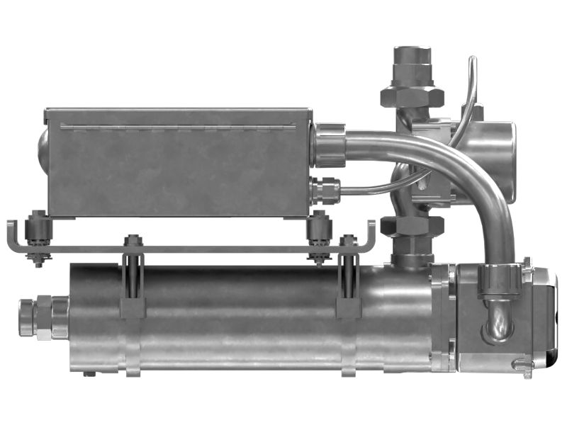 БЛОК НАГРЕВАТЕЛЯ ВОДЫ В РУБАШКЕ ОХЛАЖДЕНИЯ