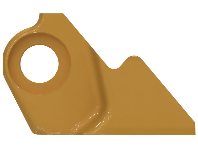 Звено гусеничной ленты с концевым штифтом, правое