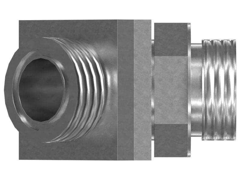 Переходной коленчатый патрубок 45° с ORFS на STOR