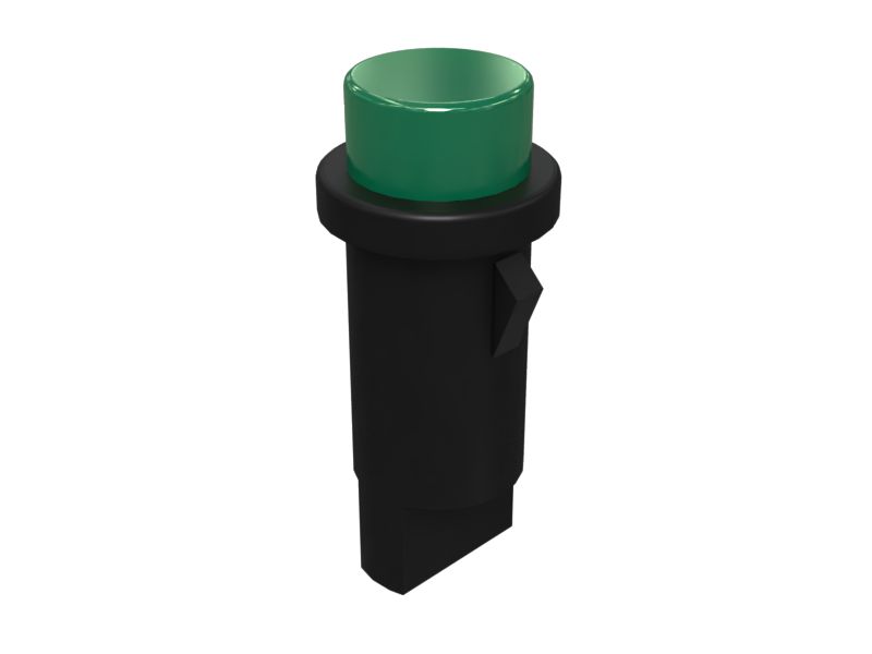 Лампа зеленая