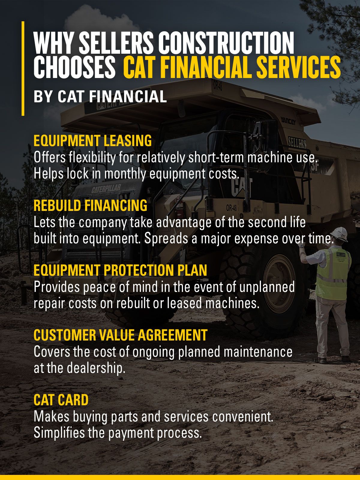 Why Sellers Construction Chooses Cat Financial Services