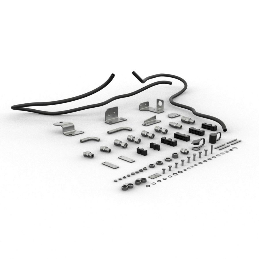 AUX HYDRAULIC LINES, STD FLOW, SSL, KIT