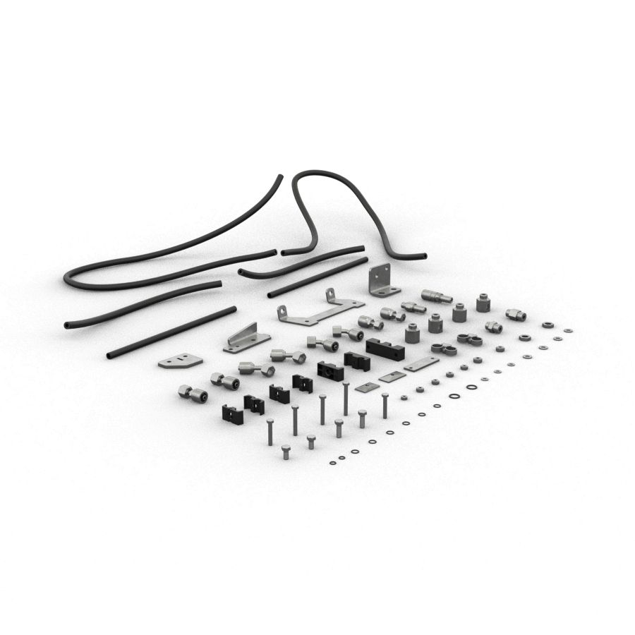 2ND AUX HYDRAULIC LINES, ALL, KIT
