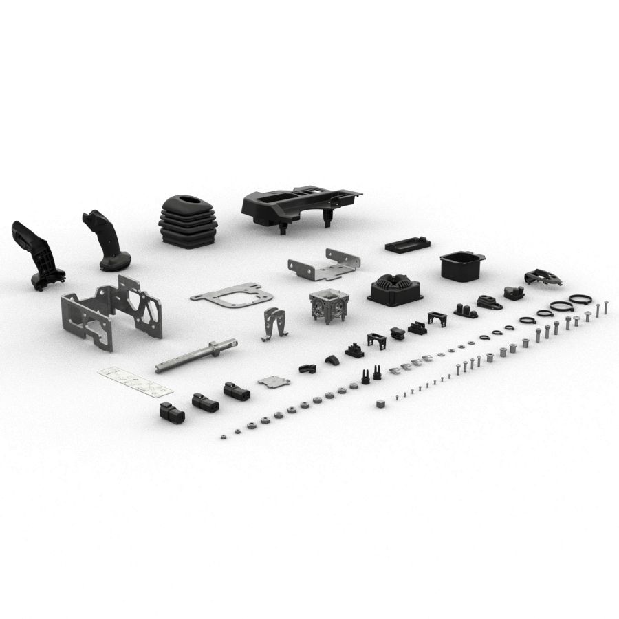 LOADER JOYSTICK WITH SINGLE AUXILLARY ROLLER, KIT