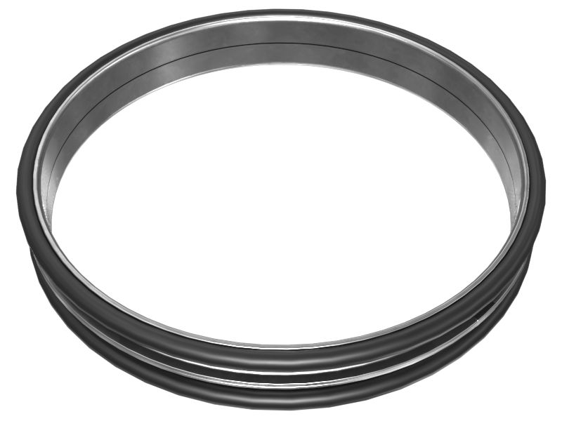 Двухконусное уплотнение из легированной стали, наружный диаметр в собранном виде 351,68 мм