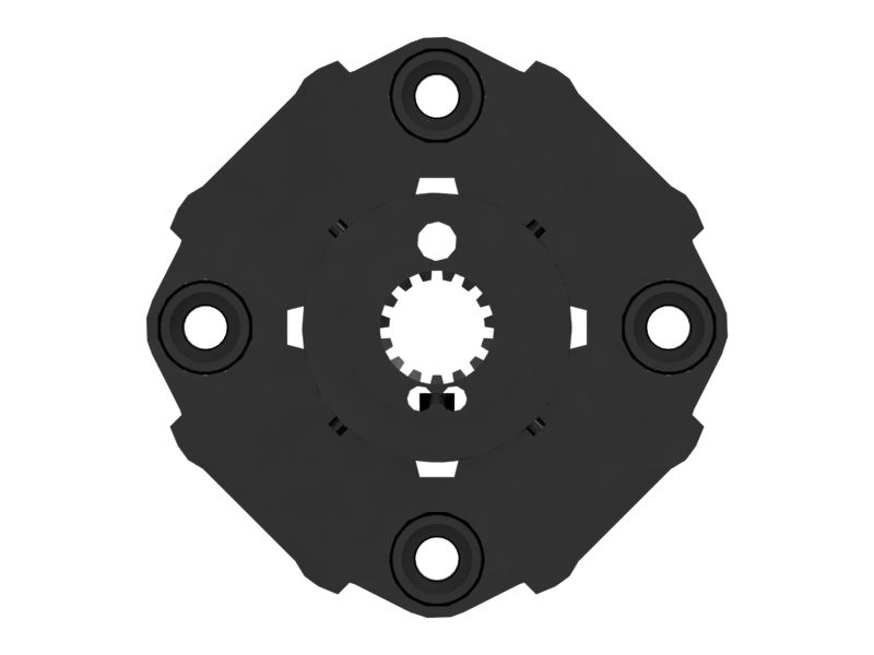 15 Internal Spline Teeth Torsional Coupling
