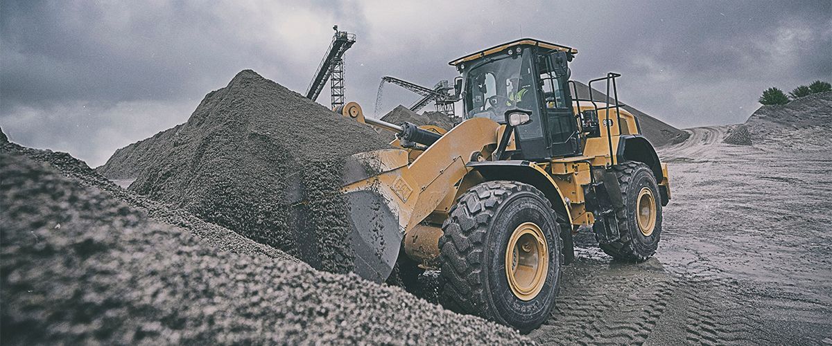 wheel loader at work