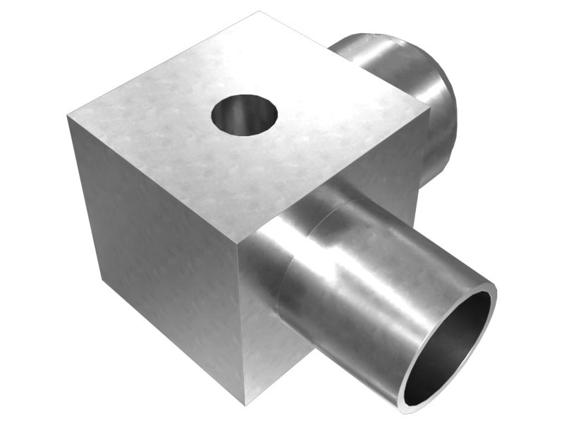 Специальный коленчатый патрубок с развальцовкой 37°