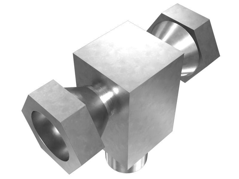 7J-5996: Тройниковый переходник с 3/8 NPTF на 3/8 NPSM