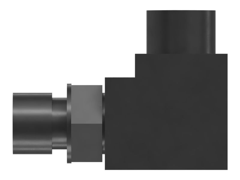 Переходной коленчатый патрубок 90° с ORFS на STOR