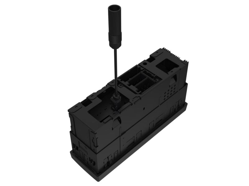 609-1035: Радиоприемник 12 В с соединительным кабелем