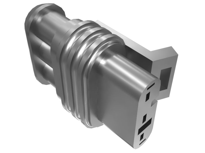 613-1956: 3 Pin Undercarriage Wiring Harness Connector Plug