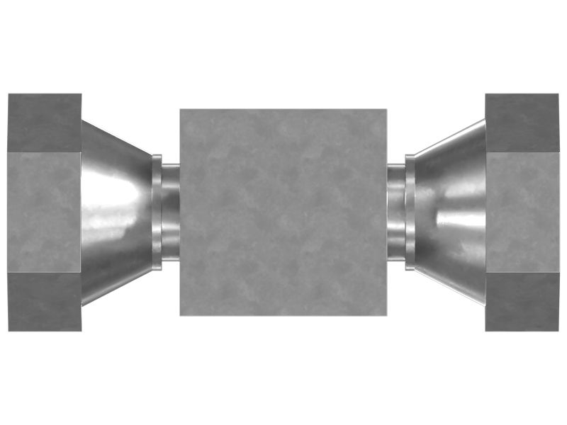 Тройниковый переходник с 3/8 NPTF на 3/8 NPSM