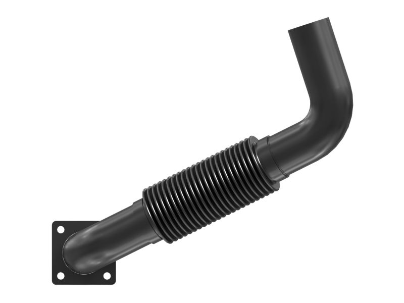 Выпускной коленчатый патрубок в сборе