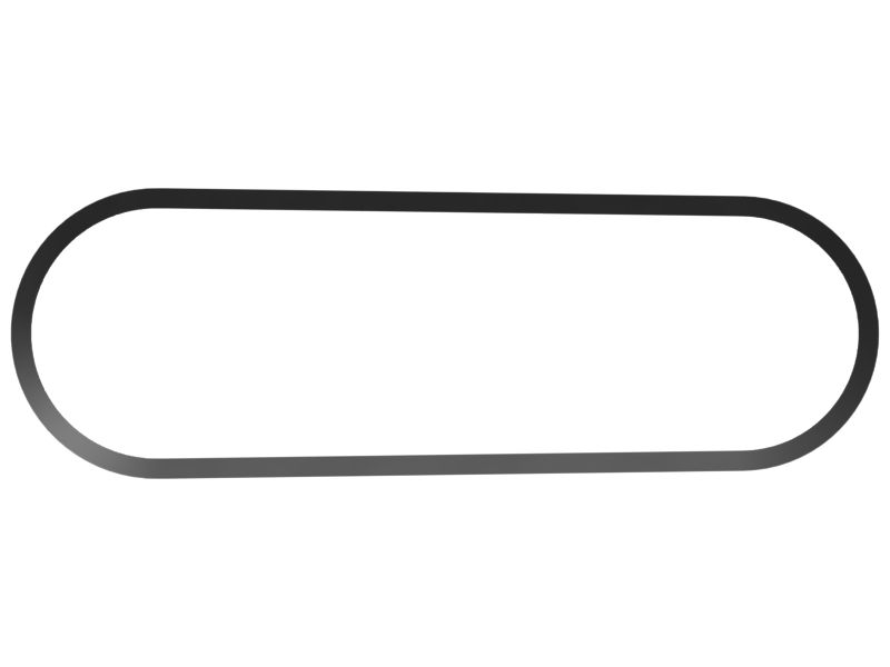 Зубчатый клиновой ремень длиной 885 мм