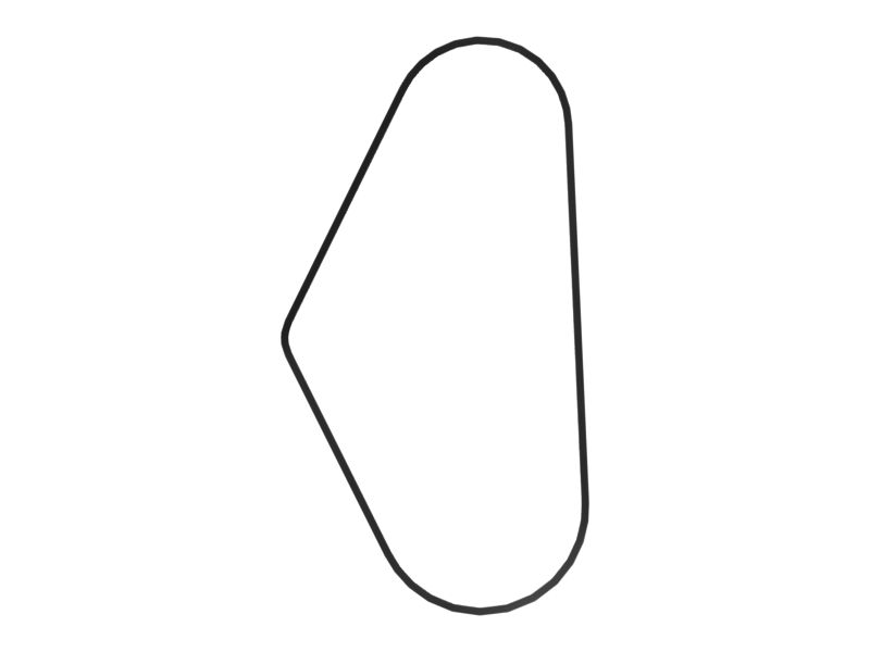 Клиновые зубчатые ремни (набор из 3 шт.)