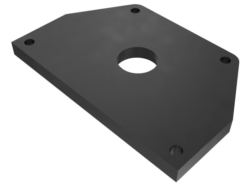 127-2384: 16mm Thick Rear Axle Oil Filter Mounting Plate 127-2384 Caterpillar