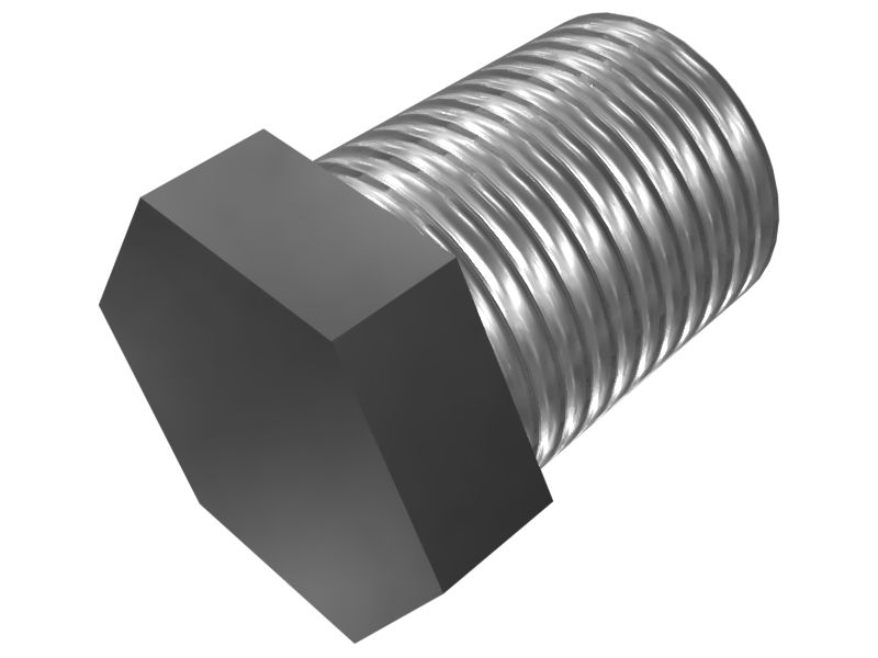 Внешняя шестигранная заглушка NPTF, 1/4".