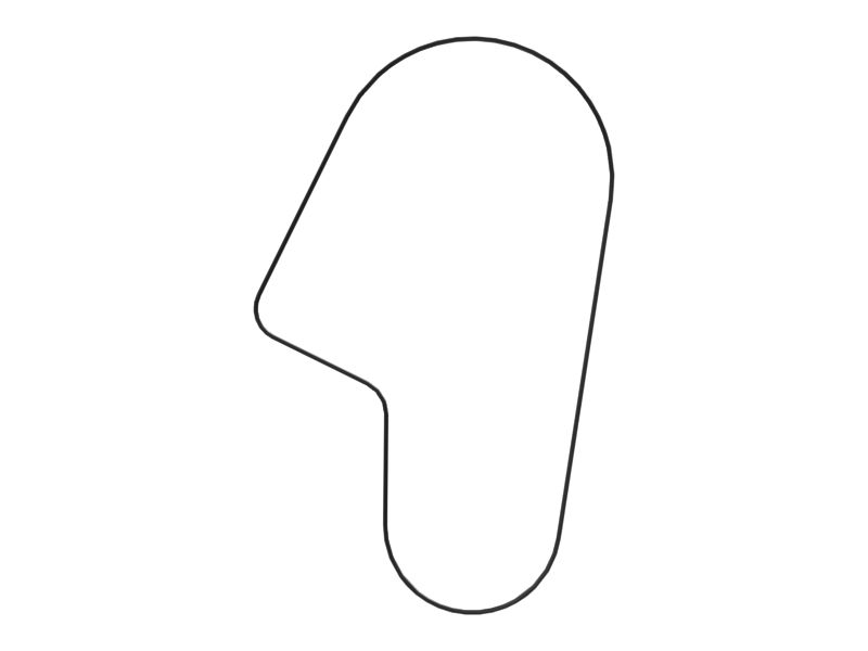 Ребристый ремень длиной 1762 мм