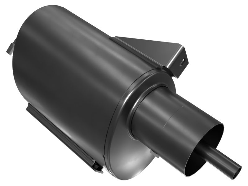 Глушитель правый в сборе