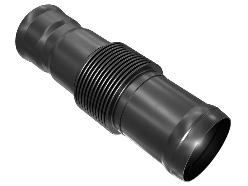 Сильфонный компенсатор выхлопных газов с внутренним диаметром 124 мм в сборе