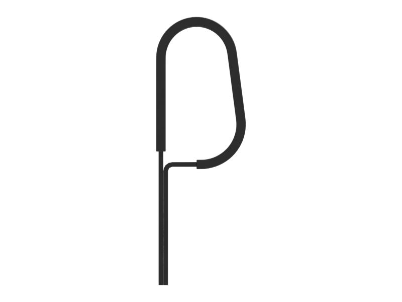 Пластиковая защелка люка на крыше длиной 80 мм