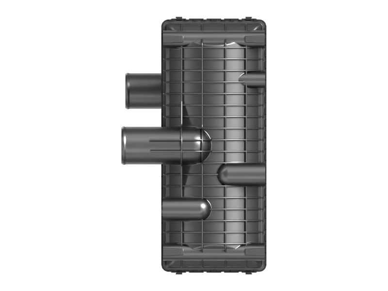 Квадратная сердцевина радиатора с волнистыми ребрами