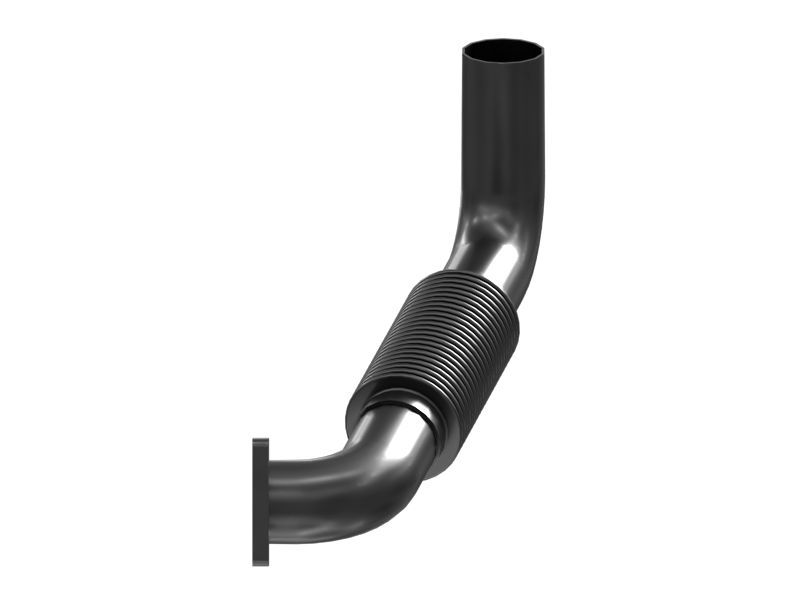 Выпускной коленчатый патрубок в сборе