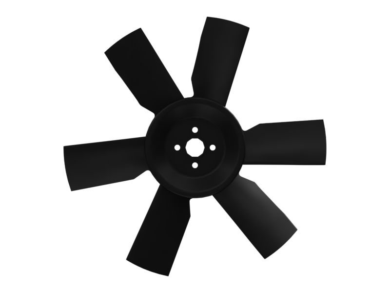 Всасывающий вентилятор с 6 лопастями системы охлаждения двигателя