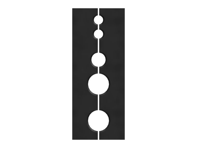 Седельная зажимная колодка для нескольких труб из 2 частей