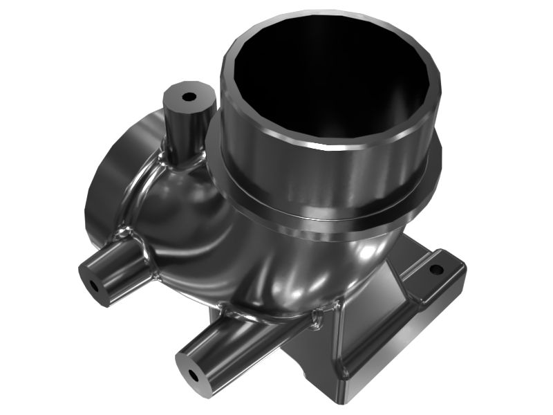 Выпускной коленчатый патрубок воздуховодов