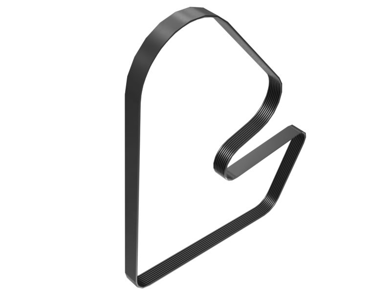 Длинный ребристый ремень 1860 мм