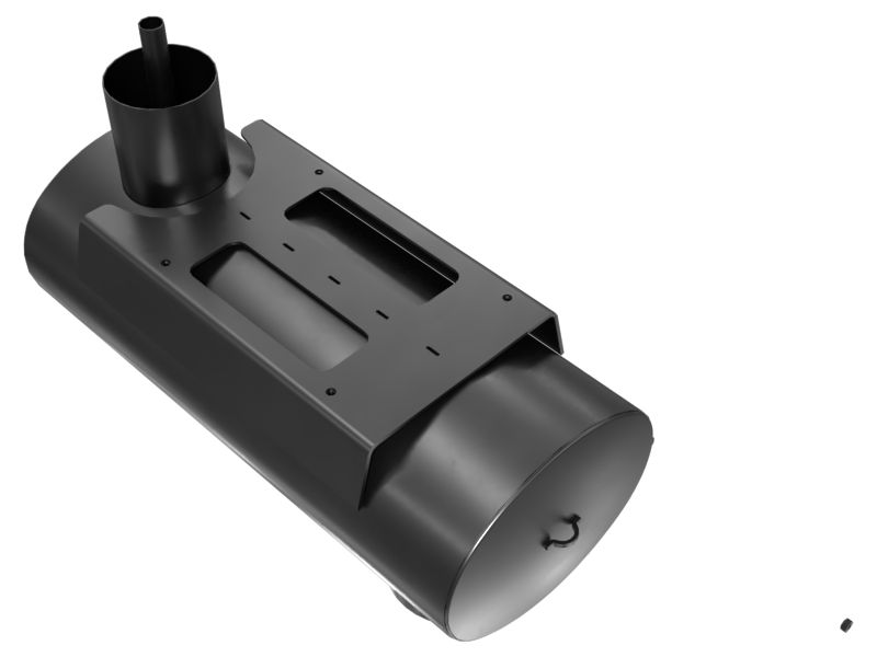 Глушитель выхлопной трубы диаметром 203,2 мм