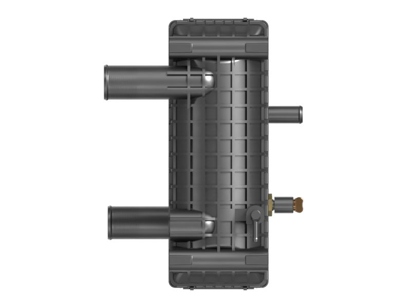 Квадратная сердцевина радиатора с волнистыми ребрами
