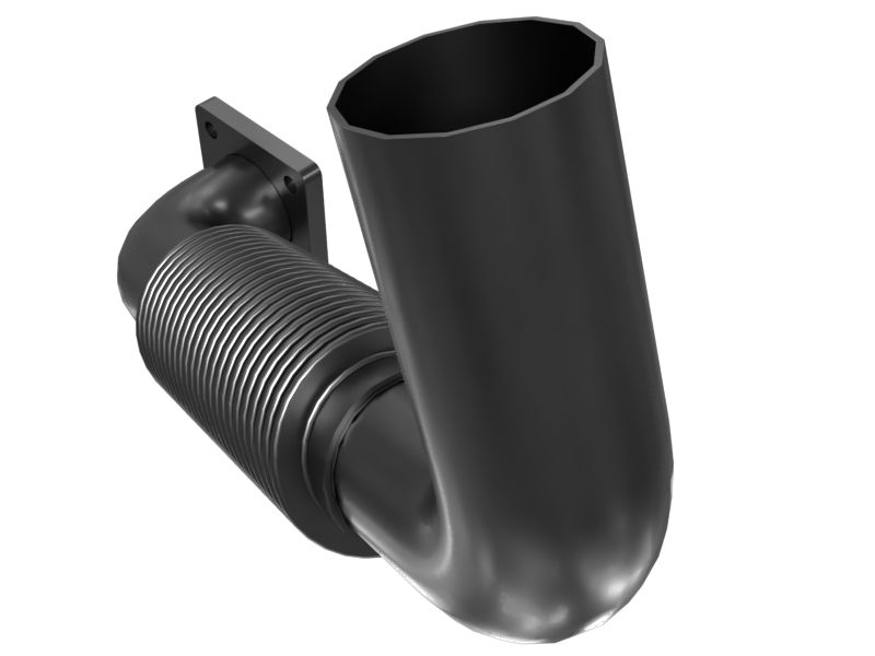 Выпускной коленчатый патрубок в сборе