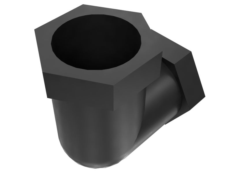 160-1097: НЕЙЛОНОВЫЙ КОЛЕНЧАТЫЙ ПАТРУБОК