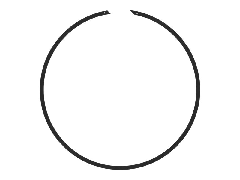 Пружинное стопорное кольцо, внутреннее