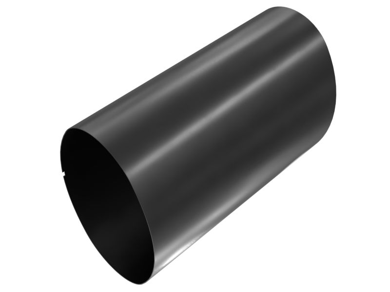 Левый глушитель в сборе