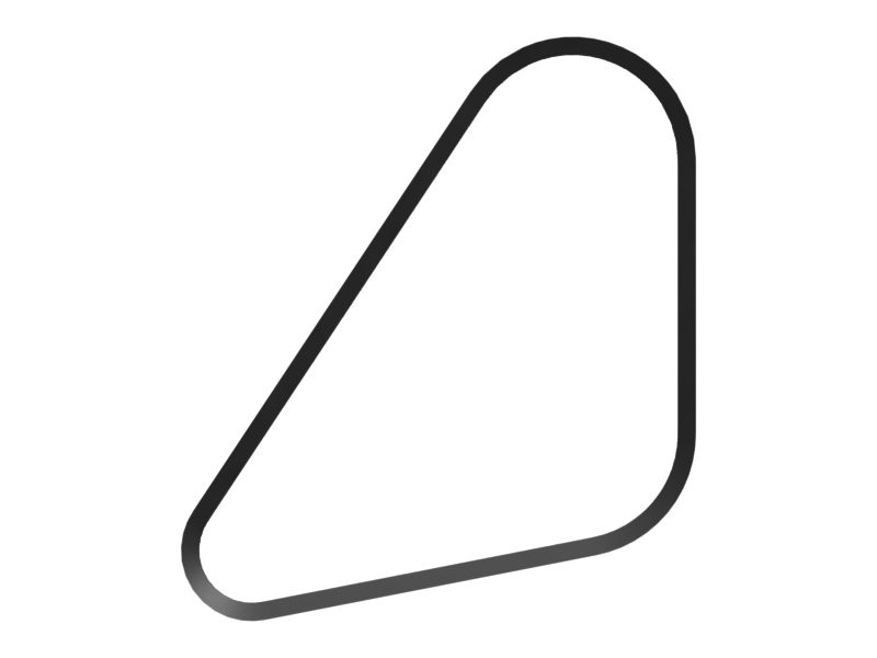 Клиновые зубчатые ремни (набор из 3 шт.)